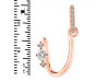 Cubic Zirconia Alphabet U Pendant CUZ-RDA-47.