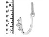 Cubic Zirconia Alphabet U Pendant CUZ-RDA-47.