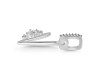 Cubic Zirconia Alphabet V Pendant CUZ-RDA-48.