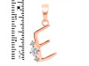 Cubic Zirconia Alphabet E Pendant CUZ-RDA-5.