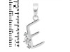 Cubic Zirconia Alphabet E Pendant CUZ-RDA-5.
