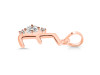 Cubic Zirconia Alphabet E Pendant CUZ-RDA-5.