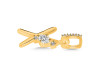 Cubic Zirconia Alphabet X Pendant CUZ-RDA-50.