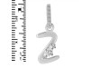 Cubic Zirconia Alphabet Z Pendant CUZ-RDA-52.