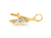 Cubic Zirconia Alphabet A Pendant CUZ-RDA-53.
