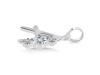 Cubic Zirconia Alphabet A Pendant CUZ-RDA-53.