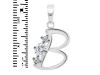 Cubic Zirconia Alphabet B Pendant CUZ-RDA-54.