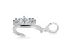 Cubic Zirconia Alphabet C Pendant CUZ-RDA-55.