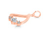 Cubic Zirconia Alphabet D Pendant CUZ-RDA-56.