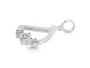Cubic Zirconia Alphabet D Pendant CUZ-RDA-56.