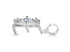 Cubic Zirconia Alphabet E Pendant CUZ-RDA-57.