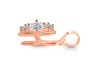 Cubic Zirconia Alphabet H Pendant CUZ-RDA-60.