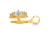 Cubic Zirconia Alphabet H Pendant CUZ-RDA-60.