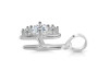 Cubic Zirconia Alphabet H Pendant CUZ-RDA-60.