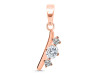 Cubic Zirconia Alphabet I Pendant CUZ-RDA-61.