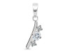 Cubic Zirconia Alphabet I Pendant CUZ-RDA-61.