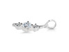 Cubic Zirconia Alphabet I Pendant CUZ-RDA-61.