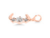 Cubic Zirconia Alphabet J Pendant CUZ-RDA-62.