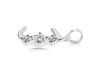 Cubic Zirconia Alphabet J Pendant CUZ-RDA-62.