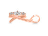Cubic Zirconia Alphabet K Pendant CUZ-RDA-63.