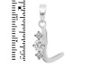 Cubic Zirconia Alphabet L Pendant CUZ-RDA-64.