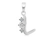Cubic Zirconia Alphabet L Pendant CUZ-RDA-64.