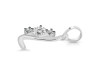 Cubic Zirconia Alphabet L Pendant CUZ-RDA-64.