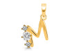 Cubic Zirconia Alphabet M Pendant CUZ-RDA-65.