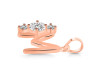 Cubic Zirconia Alphabet M Pendant CUZ-RDA-65.