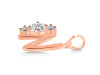 Cubic Zirconia Alphabet N Pendant CUZ-RDA-66.