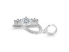 Cubic Zirconia Alphabet P Pendant CUZ-RDA-68.