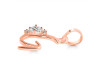 Cubic Zirconia Alphabet G Pendant CUZ-RDA-7.