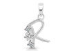 Cubic Zirconia Alphabet R Pendant CUZ-RDA-70.