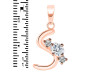 Cubic Zirconia Alphabet S Pendant CUZ-RDA-71.