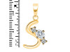 Cubic Zirconia Alphabet S Pendant CUZ-RDA-71.