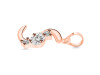 Cubic Zirconia Alphabet S Pendant CUZ-RDA-71.