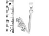 Cubic Zirconia Alphabet V Pendant CUZ-RDA-74.