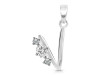 Cubic Zirconia Alphabet V Pendant CUZ-RDA-74.