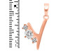 Cubic Zirconia Alphabet Y Pendant CUZ-RDA-77.