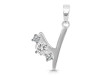 Cubic Zirconia Alphabet Y Pendant CUZ-RDA-77.