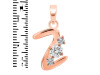 Cubic Zirconia Alphabet Z Pendant CUZ-RDA-78.
