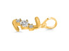 Cubic Zirconia Alphabet Z Pendant CUZ-RDA-78.