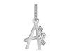 Cubic Zirconia Alphabet A Pendant CUZ-RDA-79.