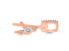 Cubic Zirconia Alphabet A Pendant CUZ-RDA-79.