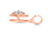 Cubic Zirconia Alphabet H Pendant CUZ-RDA-8.