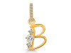 Cubic Zirconia Alphabet B Pendant CUZ-RDA-80.