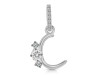 Cubic Zirconia Alphabet C Pendant CUZ-RDA-81.