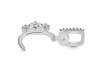 Cubic Zirconia Alphabet C Pendant CUZ-RDA-81.