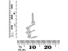 Cubic Zirconia Alphabet E Pendant CUZ-RDA-83.