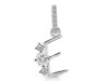 Cubic Zirconia Alphabet E Pendant CUZ-RDA-83.